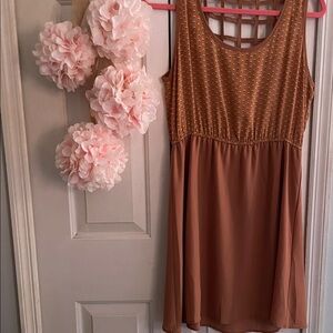 Blu Pepper Brown Mini Dress